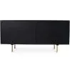 Credenza Vintage Nera - 2 Sportelli - Legno e Acciaio - Huisu image 7