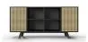 Credenza in Legno Naturale - Stile Vintage - Nero - Edan image 7