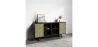 Credenza in Legno Naturale - Stile Vintage - Nero - Edan image 7