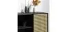 Credenza in Legno Naturale - Stile Vintage - Nero - Edan image 7