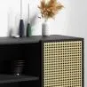 Credenza in Legno Naturale - Stile Vintage - Nero - Edan image 7