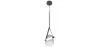 Lampada da soffitto - Lampada a sospensione - Pelle e vetro - Bim image 7
