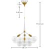 Lampada a soffitto con sfere di vetro - Lampada a sospensione - 12 globi - Glaub image 7