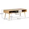 Tavolino da salotto in legno - Stile Scandinavo - Miua image 7