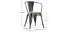 Pack Tavolo da pranzo e 4 sedie da pranzo con braccioli Design industriale - Nuova edizione - Bistrot Stylix image 7