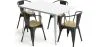 Pack Tavolo da pranzo e 4 sedie da pranzo con braccioli Design industriale - Nuova edizione - Bistrot Stylix image 7