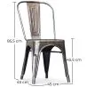 Confezione di 4 sedie da pranzo - Design industriale - Nuova edizione- Stylix image 7
