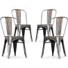 Confezione di 4 sedie da pranzo - Design industriale - Nuova edizione- Stylix image 7