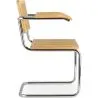 Sedia da pranzo con braccioli - Design vintage - Legno e rattan - Bruna image 7