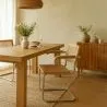 Sedia da pranzo con braccioli - Design vintage - Legno e rattan - Bruna image 7