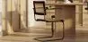 Sedia da pranzo con braccioli - Vintage - Legno e rattan - Bastral image 7