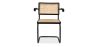 Sedia da pranzo con braccioli - Vintage - Legno e rattan - Bastral image 7
