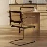 Sedia da pranzo con braccioli - Vintage - Legno e rattan - Bastral image 7
