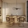 Sedia da pranzo con braccioli - Vintage - Legno e rattan - Bastral image 7