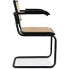 Sedia da pranzo con braccioli - Vintage - Legno e rattan - Bastral image 7