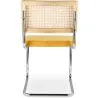 Sedia da pranzo - Rivestita in velluto - Legno e rattan - Martha image 7
