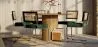 Sedia da pranzo - Rivestita in velluto - Legno e rattan - Hyre image 7