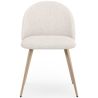 Sedia da pranzo - Rivestita in tessuto bouclé - Design scandinavo - Evelyne image 7