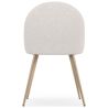 Sedia da pranzo - Rivestita in tessuto bouclé - Design scandinavo - Evelyne image 7
