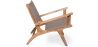Poltrona da Salotto con Braccioli - Design Boho Bali - Legno e Pelle - Recia image 7