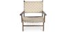 Poltrona da Salotto con Braccioli - Poltrona Design Boho Bali - Legno e Lino - Recia image 7