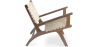 Poltrona da Salotto con Braccioli - Poltrona Design Boho Bali - Legno e Lino - Recia image 7