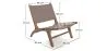 Poltrona da Salotto - Design Boho Bali - Legno e Pelle - Recia image 7