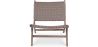 Poltrona da Salotto - Design Boho Bali - Legno e Pelle - Recia image 7