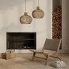 Poltrona da Salotto - Design Boho Bali - Legno e Pelle - Recia image 7