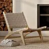 Poltrona da Salotto - Poltrona Artigianale Design Boho Bali - Legno e Corda - Recia image 7