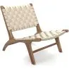 Poltrona da Salotto - Poltrona Artigianale Design Boho Bali - Legno e Corda - Recia image 7
