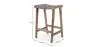 Sgabello in legno - Design Boho Bali - Pelle - Recia image 7