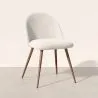 Sedia da pranzo - Rivestita in tessuto bouclé - scandinavo - Evelyne image 7