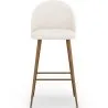 Sgabello rivestito in tessuto bouclé - Design scandinavo - Evelyne image 7