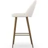 Sgabello rivestito in tessuto bouclé - Design scandinavo - Evelyne image 7