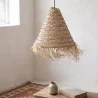Lampada a soffitto in esparto - Lampada a sospensione stile Boho Bali - Pitse image 7