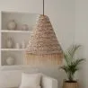 Lampada a soffitto in esparto - Lampada a sospensione stile Boho Bali - Pitse image 7