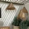Lampada a soffitto in esparto - Lampada a sospensione stile Boho Bali - Pitse image 7