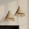 Lampada a soffitto in esparto - Lampada a sospensione stile Boho Bali - Pitse image 7