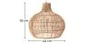 Lampada a Soffitto in Rattan - Lampada a Sospensione in stile Boho Bali - Elan image 7