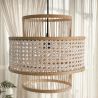 Lampada da soffitto in rattan - Lampada a sospensione stile Boho Bali - Yei image 7