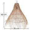 Lampada a soffitto in rattan - Lampada a sospensione in stile Boho Bali - Trui

 image 7
