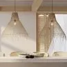 Lampada a soffitto in rattan - Lampada a sospensione in stile Boho Bali - Trui

 image 7