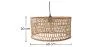 Lampada da soffitto in rattan - Lampada a sospensione in stile Boho Bali - Beri image 7
