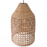 Lampada a soffitto in rattan - Lampada a sospensione in stile Boho Bali - Fai image 7