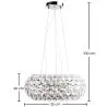 Lampada da soffitto - Lampada a sospensione in sfere di vetro cristallo - 35cm - Savoni image 7