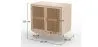 Credenza in Legno Naturale - Design Boho Bali - 2 porte - Treys image 7