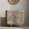 Credenza in Legno Naturale - Design Boho Bali - 2 porte - Treys image 7