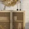 Credenza in Legno Naturale - Design Boho Bali - 2 porte - Treys image 7