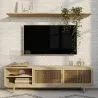 Mobile TV in Legno Naturale - Design Boho Bali - Treys image 7